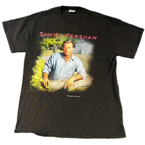 Vintage‎ Sammy Kershaw Shirt Mens Large Double Sided 1998 Screen Play EUC - Picture 1 of 6